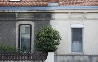 illustration cleaning washing wall house before and after pressure water facade exterior