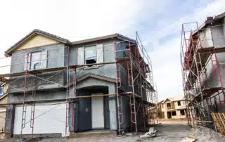 Stucco Phase Of New Home Construction
